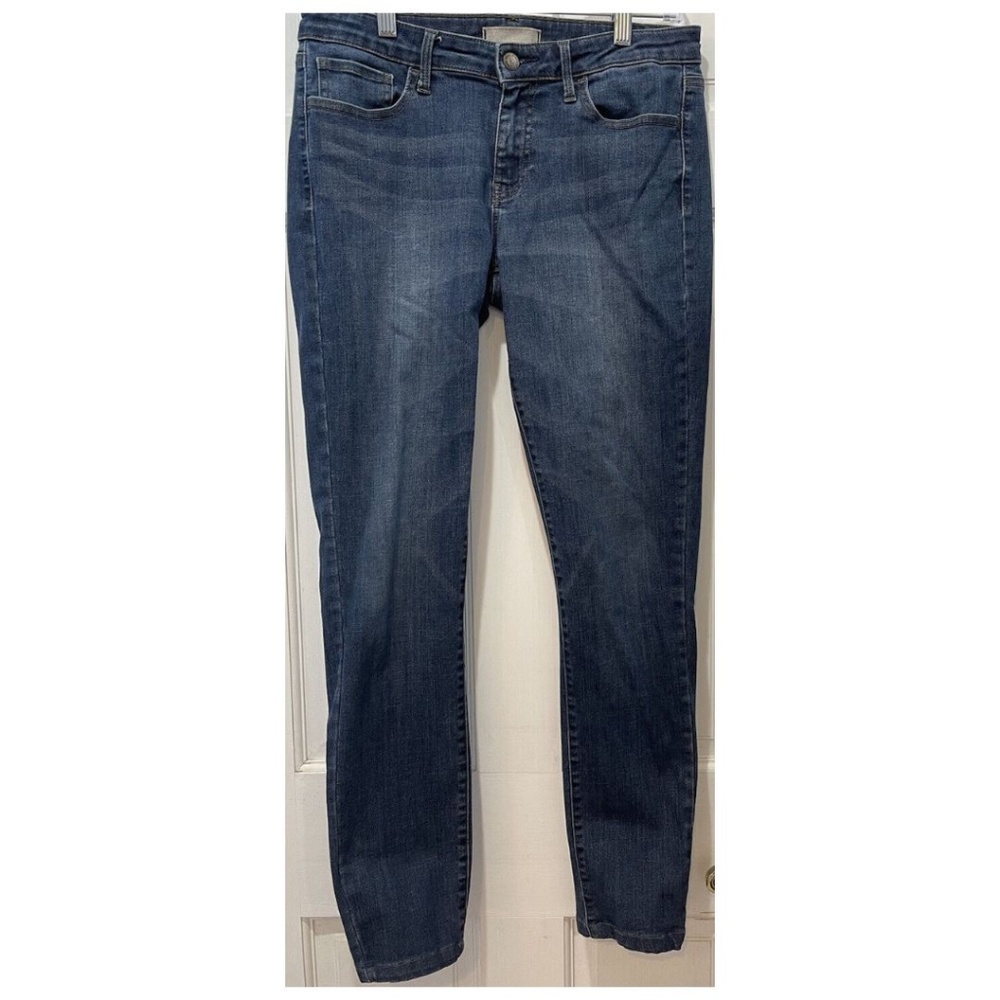 Uniqlo Blue Skinny Mid Rise Women’s Jeans Labeled 27x33 Measuring 29x30